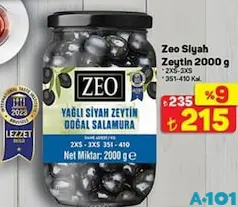 ZEO SİYAH ZEYTİN 2000 G
